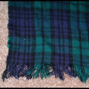 EUC Purple and Green Scarf; Approx 43”x9”